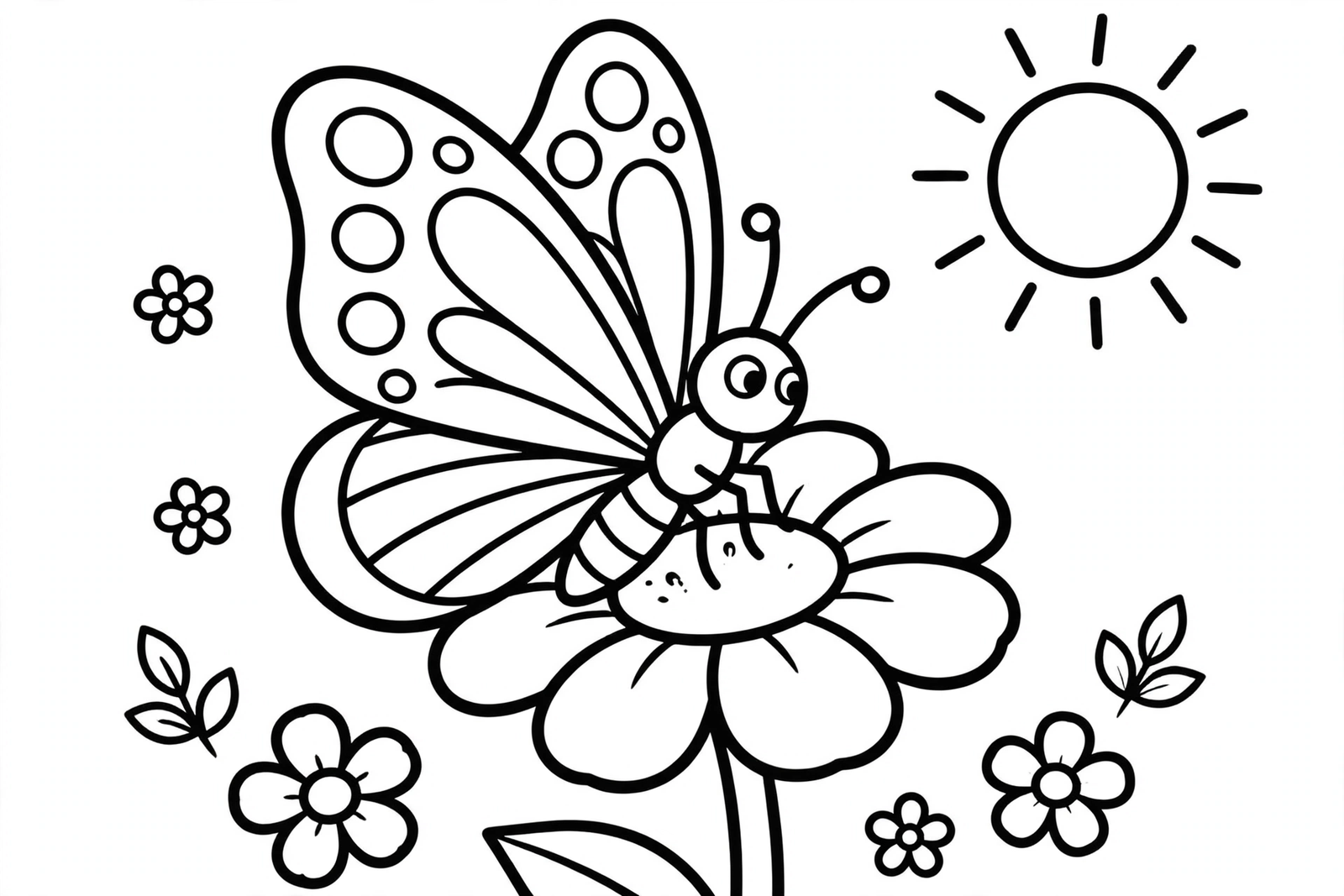 Color Butterfly on Flower online