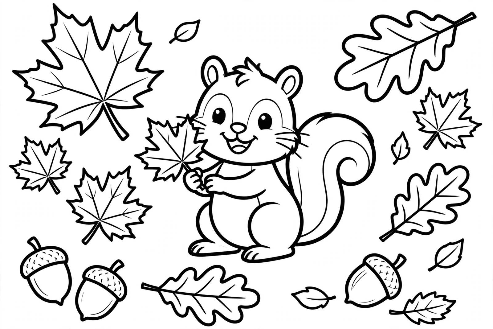 Fall Leaves coloring pages