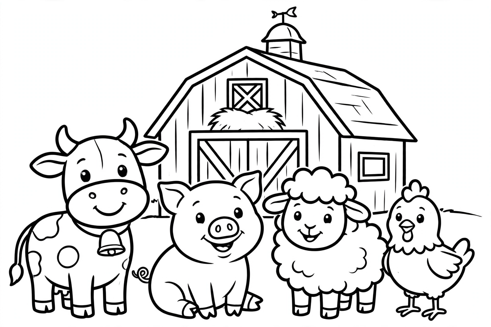 Color Farm Animals Barn online