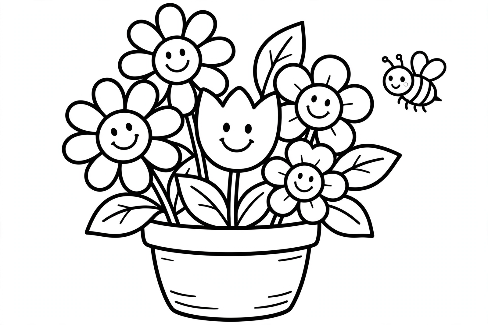 Flower Bouquet coloring page