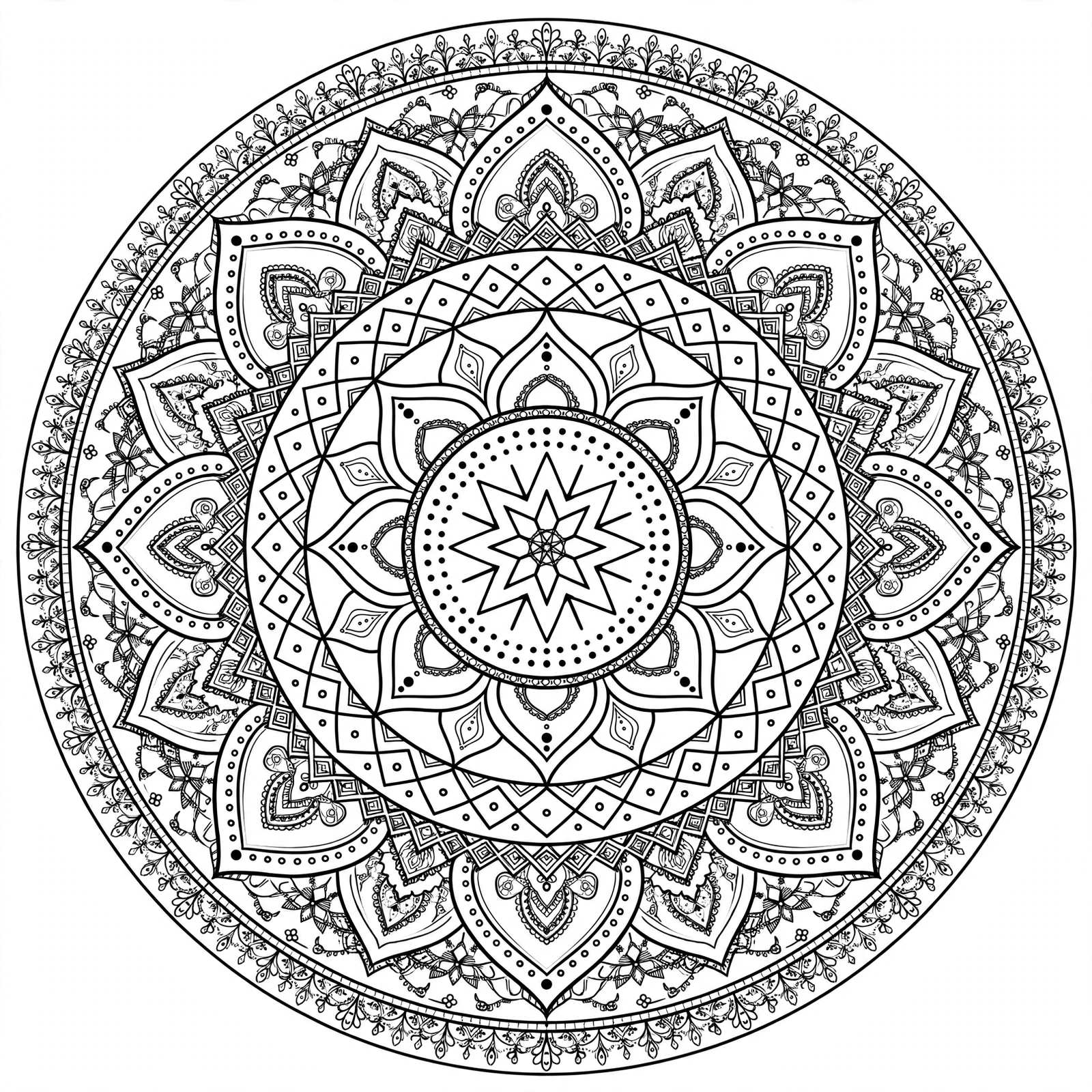 Mandala coloring pages