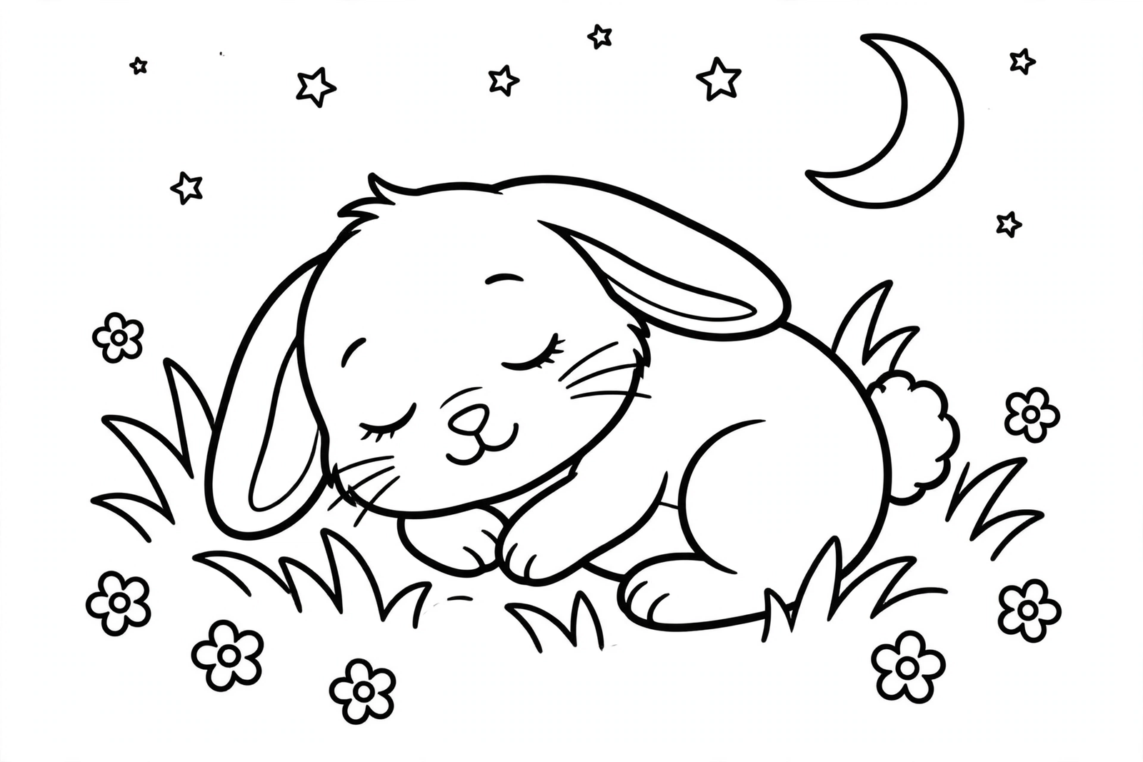 Color Sleeping Baby Bunny online
