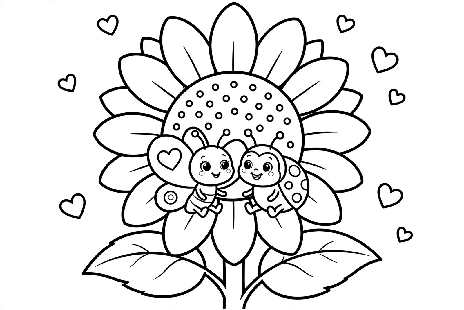 Color Butterfly and Ladybug Friends online