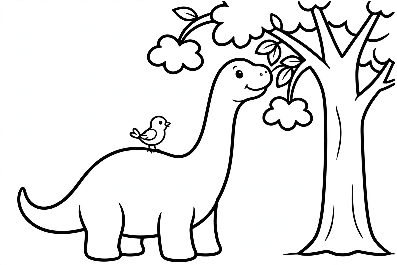 Brontosaurus coloring page
