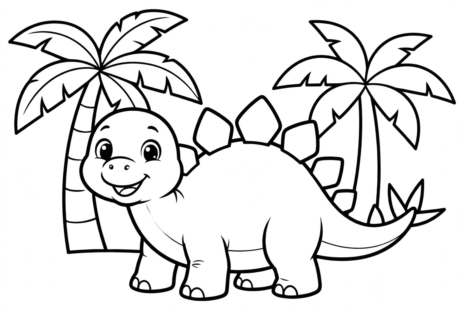 Stegosaurus coloring page