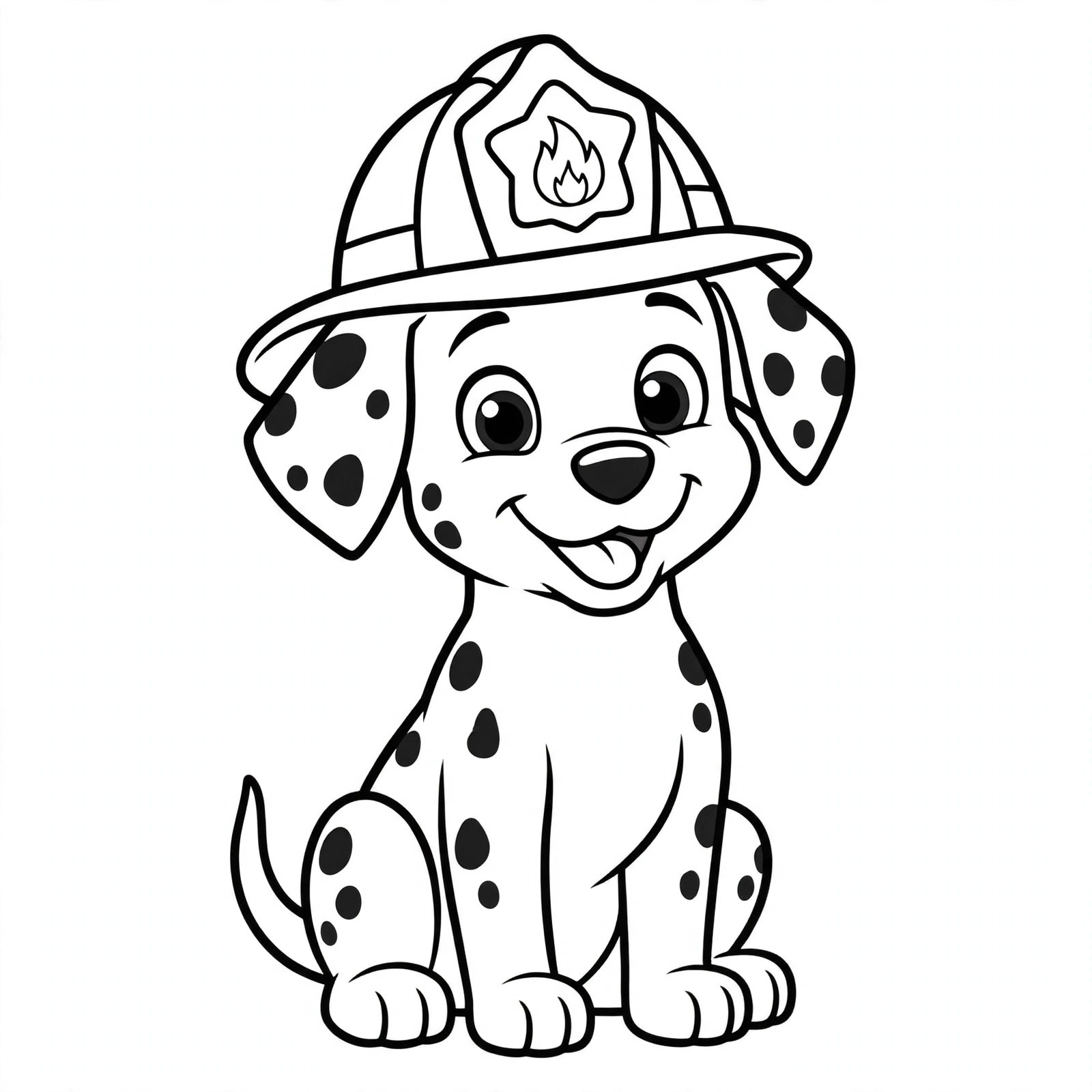 Color Firefighter Dog online