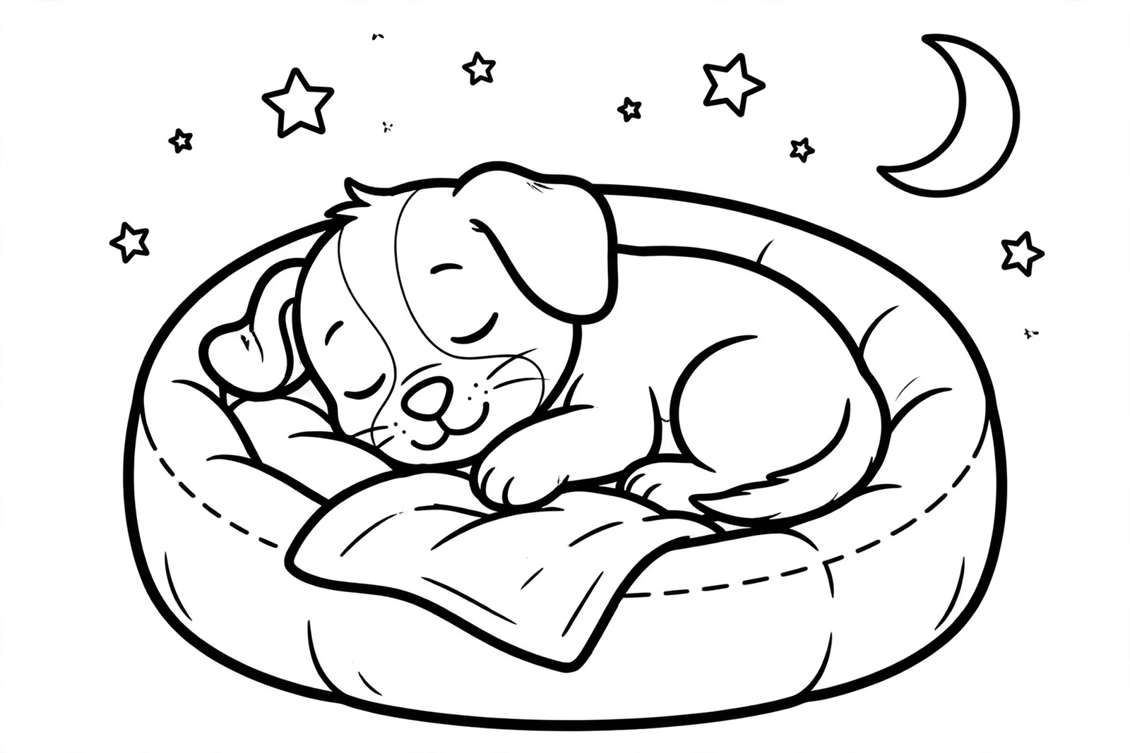 Color Sleeping Puppy online