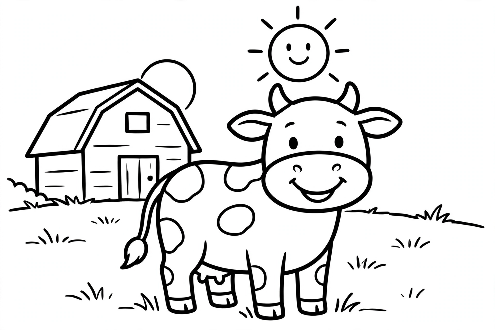 Color Cow in the Pasture online