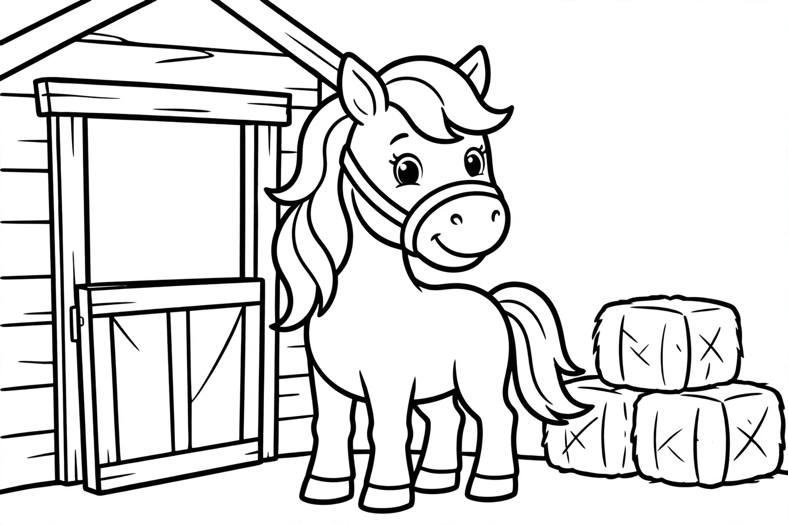 Color Horse at the Stable online