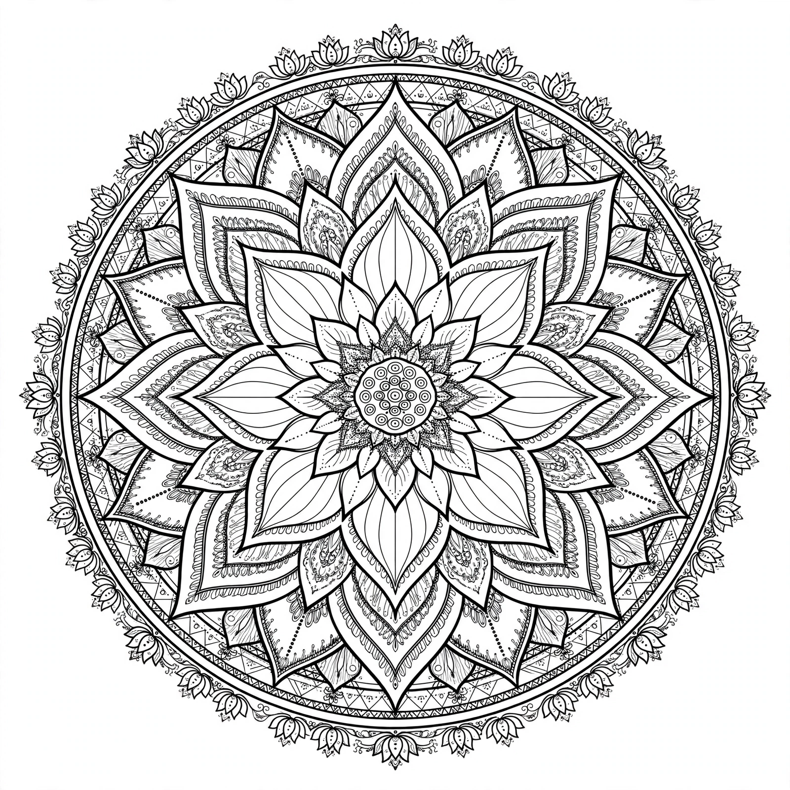 Color Lotus Mandala online