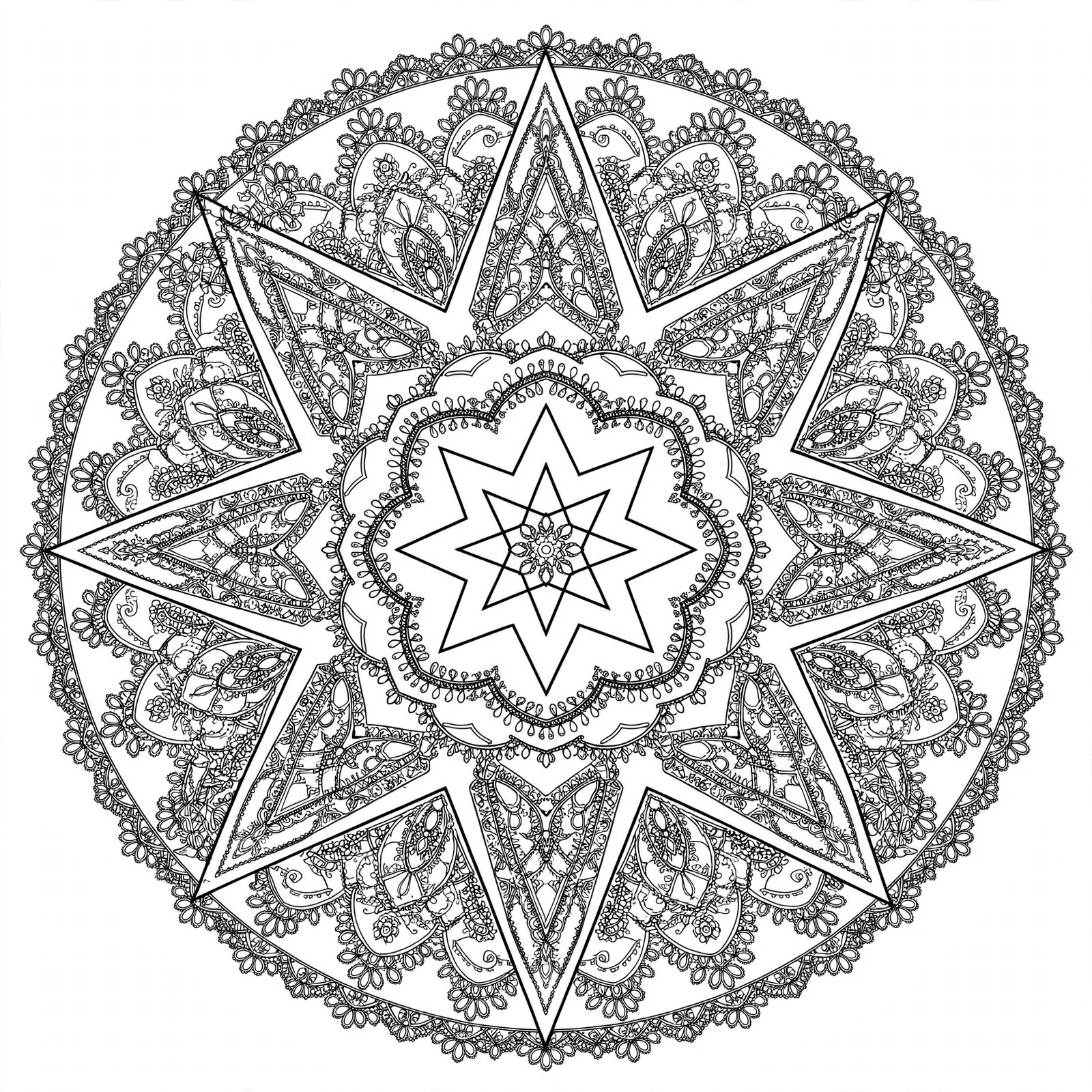 Color Star Mandala online