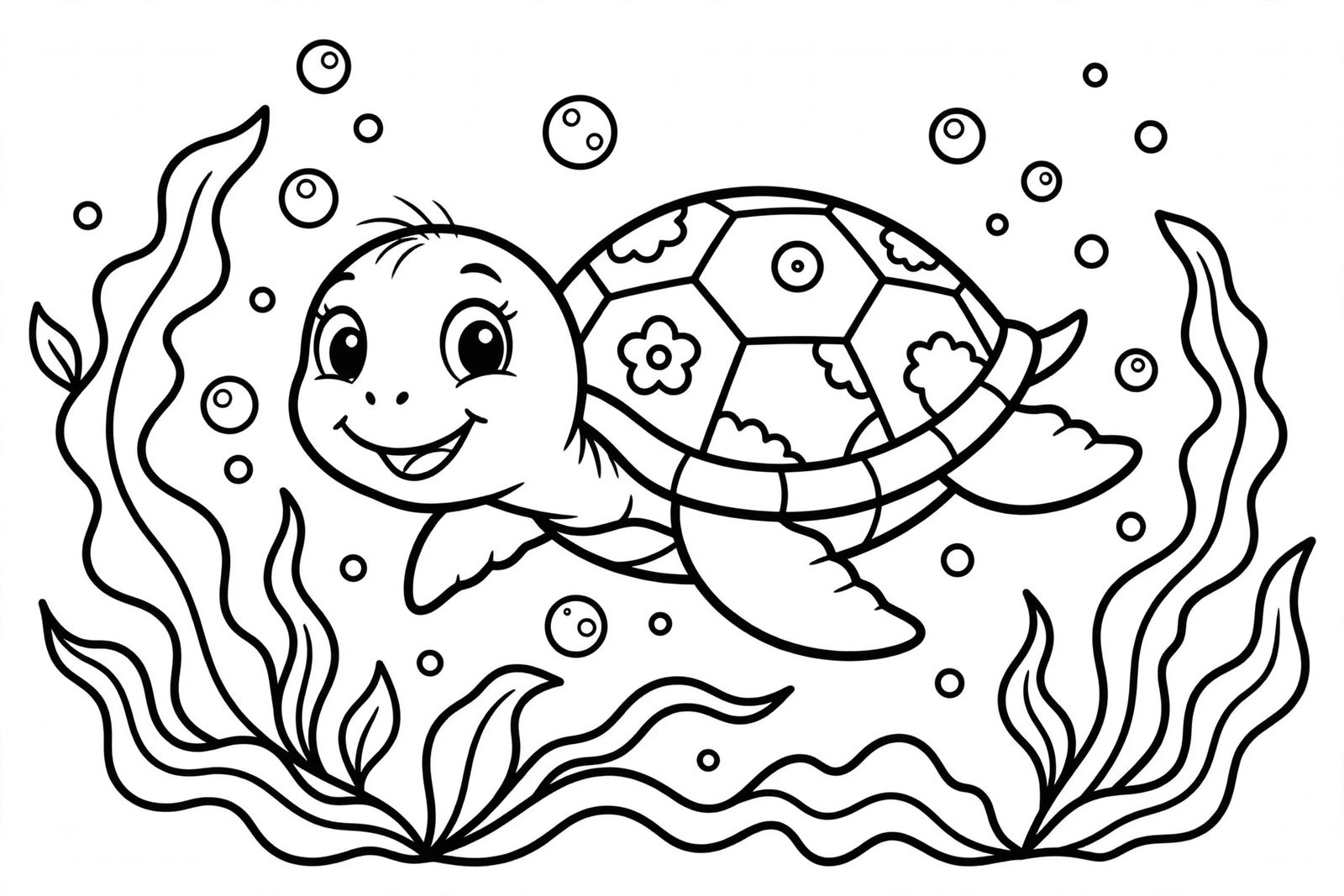 Sea Turtle coloring page