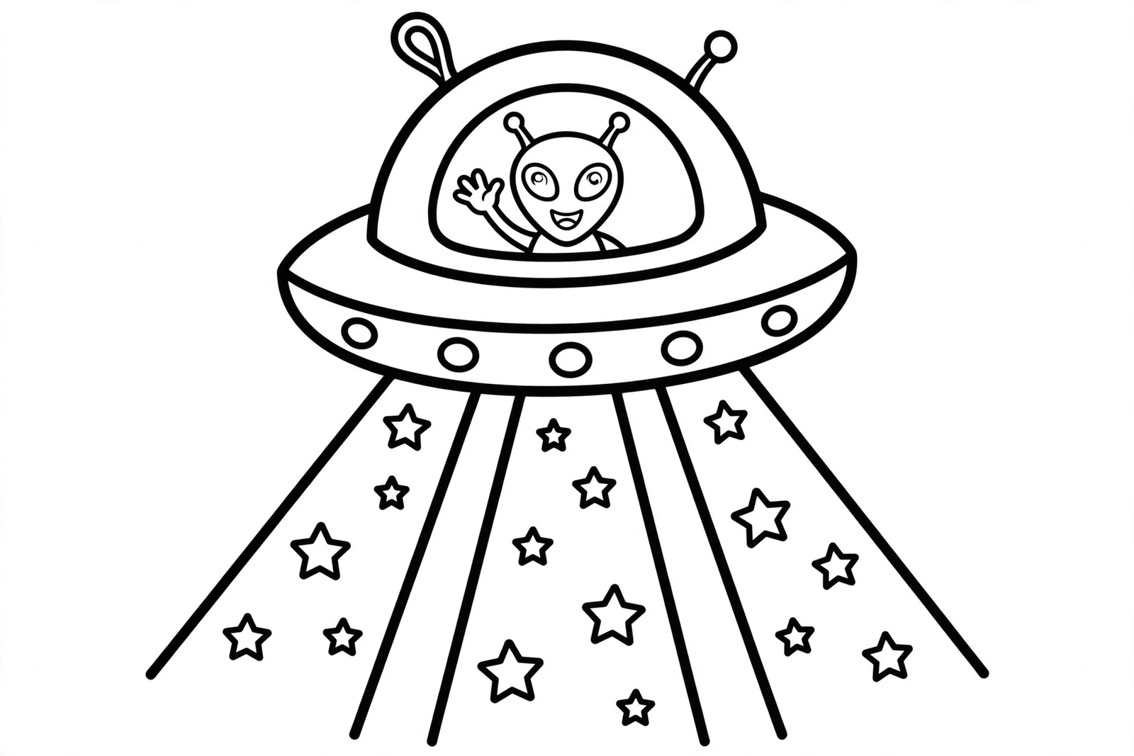 Color UFO Flying Saucer online