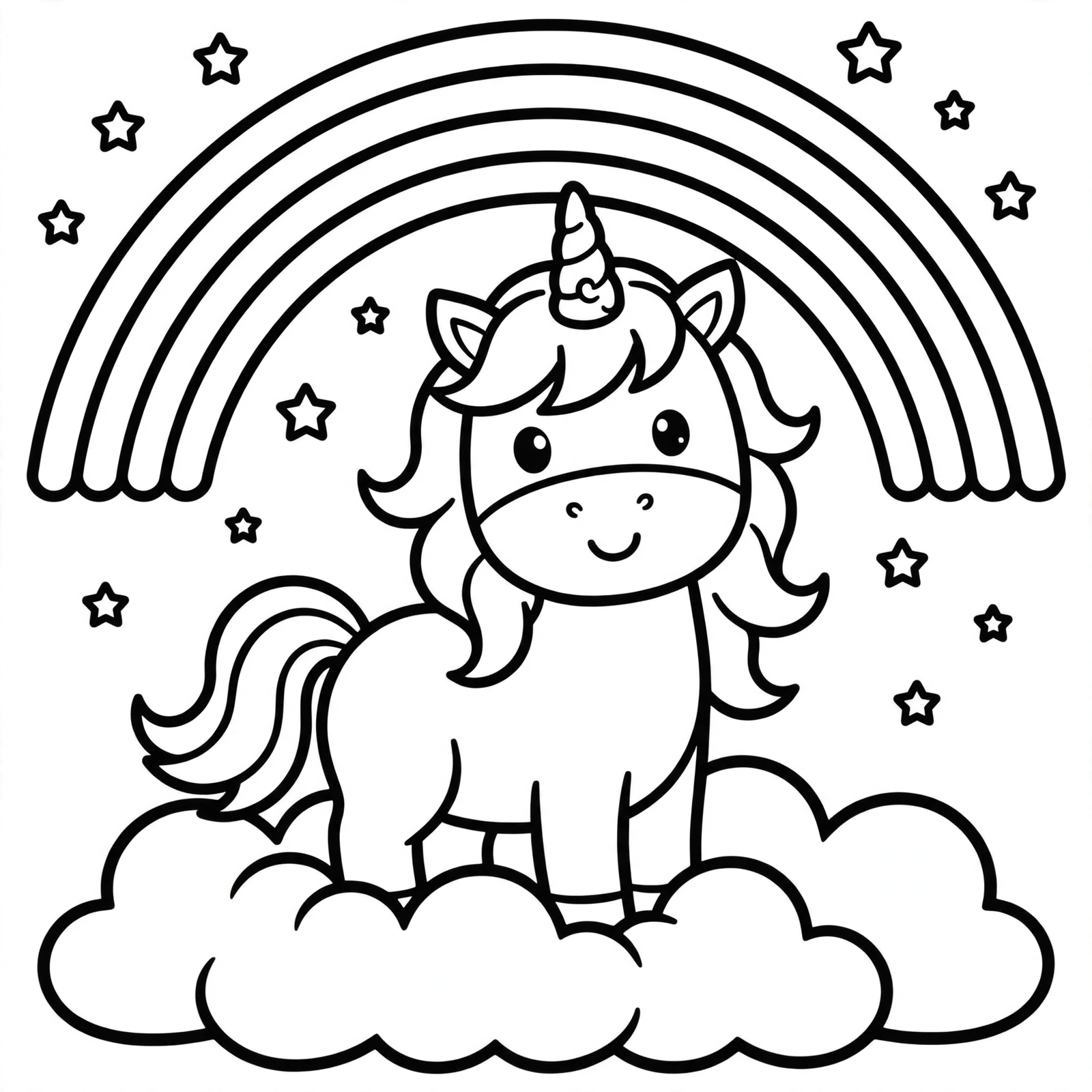 Unicorn coloring pages